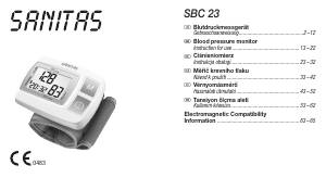 Bedienungsanleitung Sanitas SBC 23 Blutdruckmessgerät