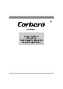 Manual de uso Corberó CCH 900 PXG Horno