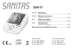 Bedienungsanleitung Sanitas SBM 67 Blutdruckmessgerät