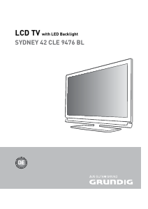 Bedienungsanleitung Grundig 42 CLE 9476 BL Sydney LCD fernseher