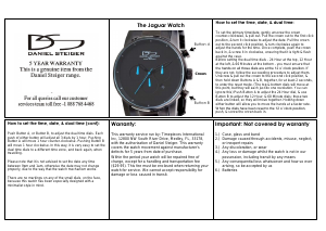 Handleiding Daniel Steiger Jaguar Horloge