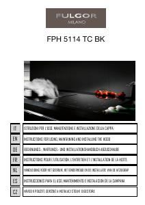 Manuale Fulgor FPH 5114 TC BK Cappa da cucina