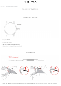 Handleiding Triwa Falken Horloge