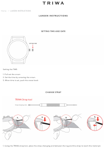 Handleiding Triwa Lansen Horloge