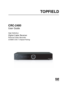 Handleiding Topfield CRC-2400 Digitale ontvanger