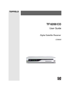 Handleiding Topfield TF 6200 CO Digitale ontvanger