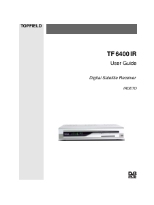 Handleiding Topfield TF 6400 IR Digitale ontvanger