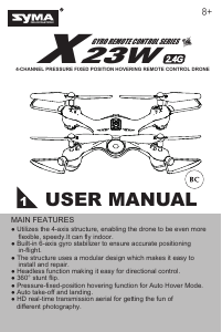 Manual Syma X23W Drone