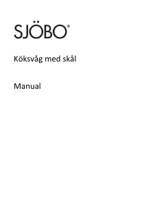 Bruksanvisning Sjöbo 3298 Köksvåg