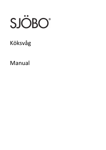 Bruksanvisning Sjöbo 3446 Köksvåg