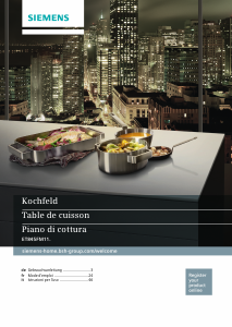 Mode d’emploi Siemens ET845FM11E Table de cuisson