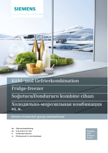 Manual Siemens KG57NPW22N Fridge-Freezer