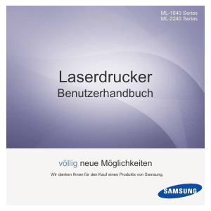 Bedienungsanleitung Samsung ML-1640 Drucker