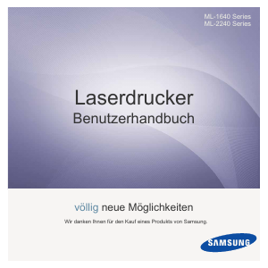 Bedienungsanleitung Samsung ML-1645 Drucker