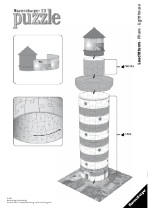 Bedienungsanleitung Ravensburger Light House 3D-Puzzle