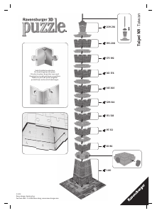 Bedienungsanleitung Ravensburger Taipei 101 3D-Puzzle