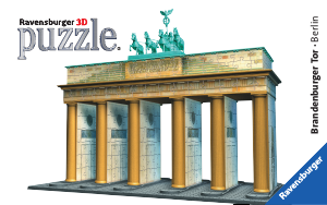 Manual de uso Ravensburger The Brandenburg Gate Rompecabezas 3D