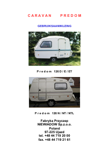 Handleiding Predom 126 D Caravan