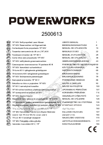 Manual Powerworks PD60LM46SP Lawn Mower