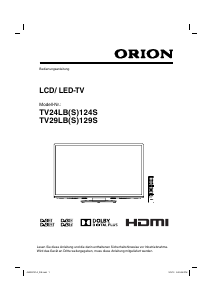 Bedienungsanleitung Orion TV29LB129S LCD fernseher