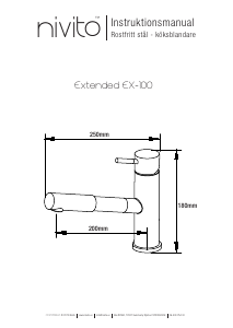 Bruksanvisning Nivito EX-100 Extended Blandare