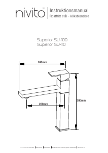 Bruksanvisning Nivito SU-100 Superior Blandare