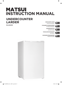 Manual Matsui MUL48W18E Refrigerator