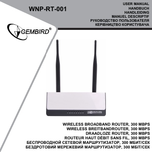Manual Gembird WNP-RT-001 Router