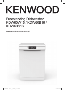 Manual Kenwood KDW60B16 Dishwasher