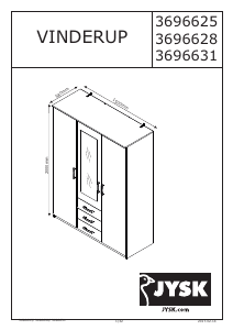 说明书 JYSKVinderup (201x150x59)衣柜