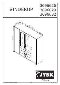 说明书 JYSKVinderup (201x200x59)衣柜
