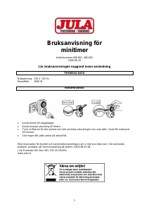 Instrukcja Jula 406-061 Programator czasowy