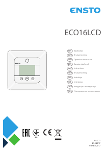 Käyttöohje Ensto ECO16LCD Termostaatti