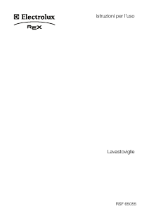 Manuale Electrolux-Rex RSF65055WR Lavastoviglie