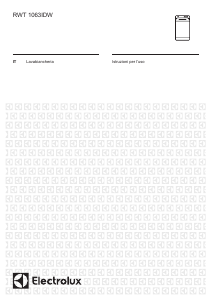 Manuale Electrolux RWT1063IDW Lavatrice