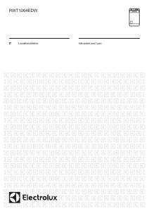 Manuale Electrolux RWT1064EDW Lavatrice