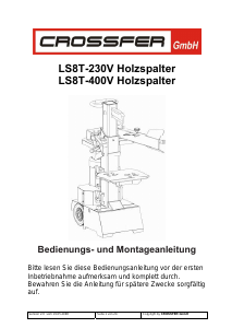 Bedienungsanleitung Crossfer LS8T-400V Holzspalter