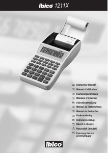 Instrukcja Ibico 1211X Kalkulator z drukarką