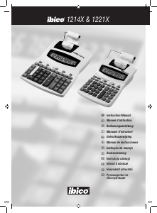 Instrukcja Ibico 1221X Kalkulator z drukarką