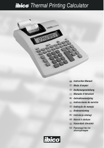 Manual de uso Ibico 1228X Calculadora con impresoras
