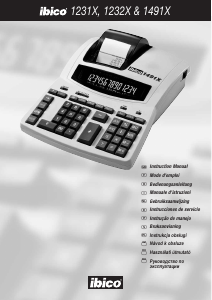 Manual Ibico 1232X Printing Calculator