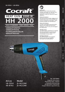 Handleiding Cocraft HH 2000 Heteluchtpistool