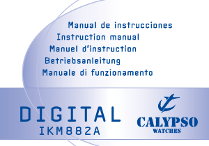 Manual Calypso K5573 Digital Watch