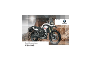 Bedienungsanleitung BMW F 800 GS (2015) Motorrad