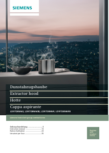 Mode d’emploi Siemens LD97DBM69B Hotte aspirante