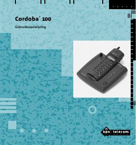 Handleiding KPN Cordoba 100 Draadloze telefoon