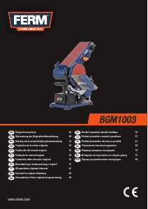 Handleiding FERM BGM1003 Bandschuurmachine