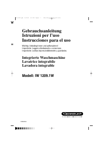 Bedienungsanleitung Küppersbusch IW 1209.1W Waschmaschine