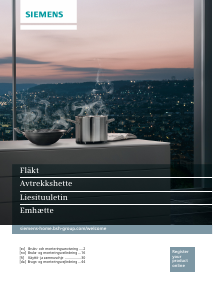 Käyttöohje Siemens LI64MC520 Liesituuletin
