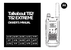 Manual Motorola Talkabout T82 EXTREME Walkie-talkie